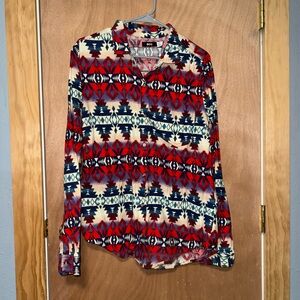 BDG Aztec Flannel size L